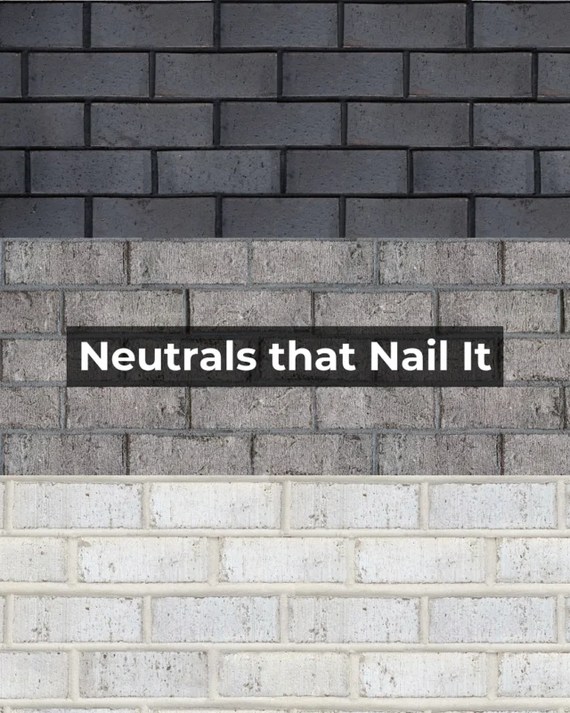 They say there’s power and beauty in simplicity ~ which means you can hardly ever go wrong with black, white or gray brick siding.🖤🤍🩶 Swipe to see design tips + exterior inspo for each shade then vote for your favorite neutral below!👇