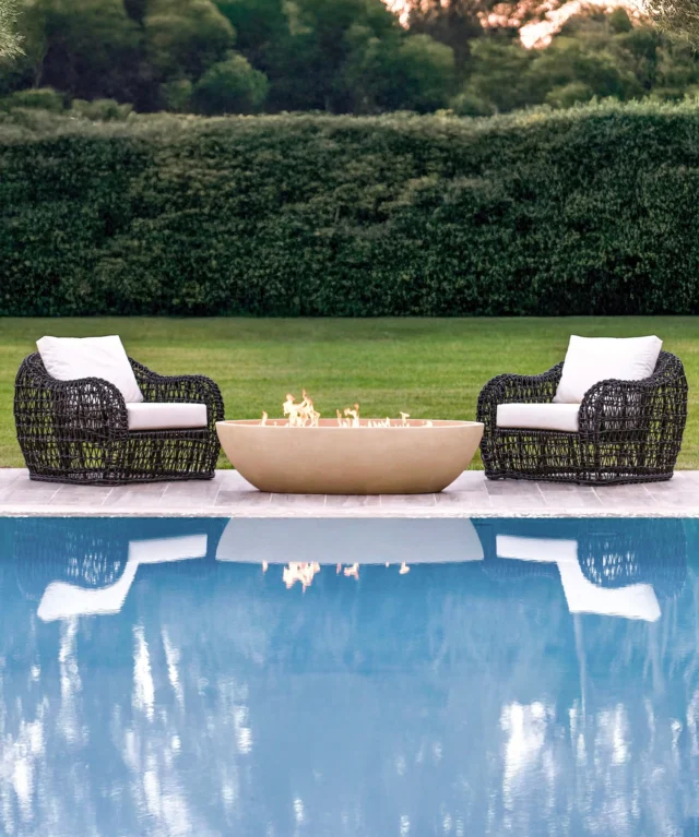 It’s not just a fire bowl, it’s a statement.🔥 The Kindred Fire Bowl is crafted for both beauty and performance, made from strong, glass-fiber reinforced concrete with subtle variations in color and texture, similar to natural limestone. Plus, its patent-pending burner system uses HALF the fuel of conventional fire rings while producing higher flames and a brighter appearance.🌟 

Explore all the different shapes and sizes on our website!