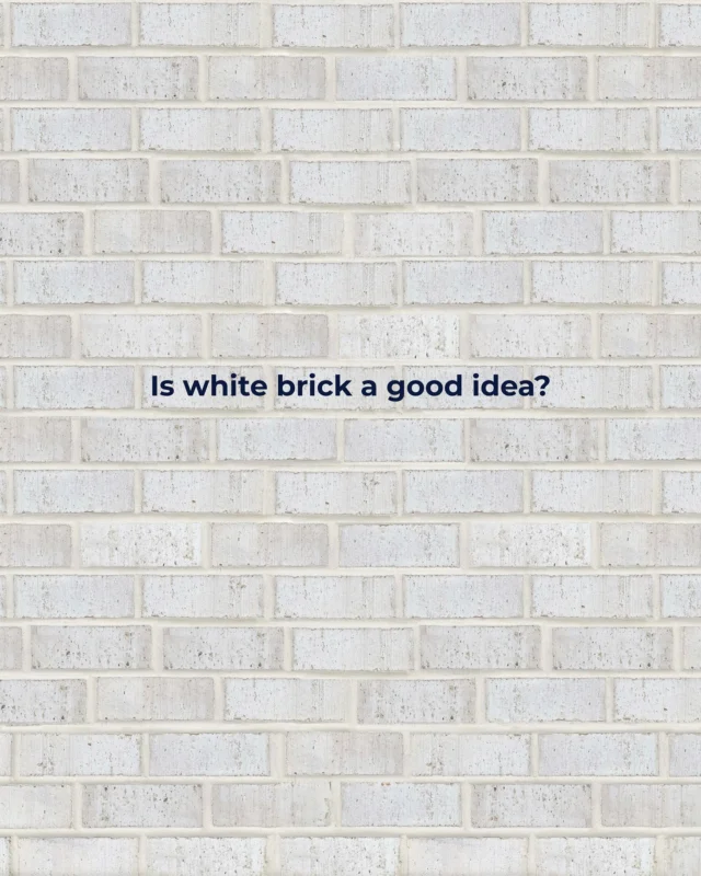 If white brick is on your radar, read these 6 things that no one really talks about (but they should!)👇

1️⃣ Natural White Brick (like Belle Meade) means no painting or repainting - ever. Our color is baked on, meaning it won’t peel off or need paint overtime.👩‍🎨

2️⃣ The undertones of a white brick come from the natural clay body color. Belle Meade (shown here) has a neutral tan body whereas Magnolia brick has a brown body, and Avalon has red.

3️⃣ For the MOST cohesive overall white brick exterior, go with an ivory or white mortar. (Ivory usually creates the brightest overall appearance - more on this 🔗 in our stories today!)

4️⃣ Red clay from construction sites can quickly stain the bottom of a brick house, but your landscaping will likely hide it.🌳 If you want to prevent this entirely, lay down straw or plastic beforehand! 

5️⃣ Construction or moisture stains are bound to happen with any material, but they’re super easy to combat and remove with brick. A pro masonry cleaner during or after install will do the trick! 

6️⃣ White brick looks darker after it rains - don’t panic! It returns to normal as soon as it dries.💨✔️

Miss anything you’ve been curious about? We’re all ears ~ drop your questions below!