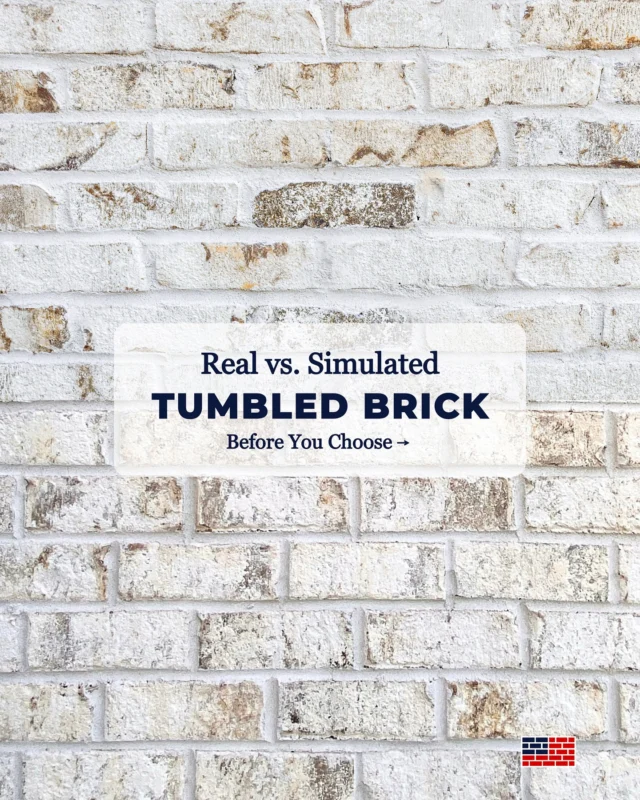 Real tumbled brick looks like the kind you see walking down historic streets in Charleston or New Orleans — the same kind that people often say “they don’t make like they used to.” But we do with the Heirloom Collection.⚜️

Each brick in this line is hand-blended, physically tumbled, and hand-stacked before it’s ever fired. It’s a unique manufacturing process that incorporates traditional brickmaking techniques to give the distinct appearance of truly old brick without sacrificing quality or performance.

And the colors? 🎨 They’re classic, just like the ones you see in reclaimed brick and on old homes, with soft, muted tones that set the perfect stage for an old-meets-new custom build.

Of course, we also craft a wide range of simulated tumbled brick styles that suit many projects well. The choice between the two ultimately boils down to the aesthetic you’re after. 

If you were building today, which would you pick? Tell us below!